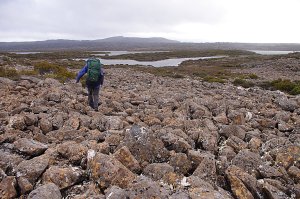 the boulderfield under Blue Peaks