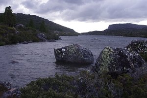 across Long Tarns to Turrana Bluff