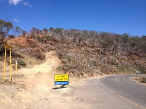 at the Alpine rd / Dargo rd junction, Jan 2013