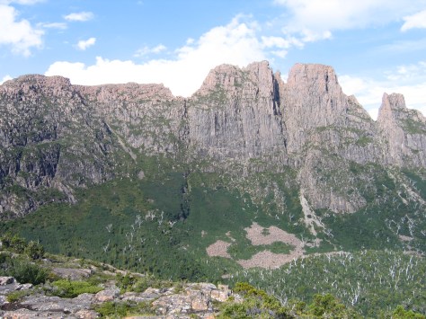 The west face of Geryon from the Ducane Range (the main route in from Pine Valley)