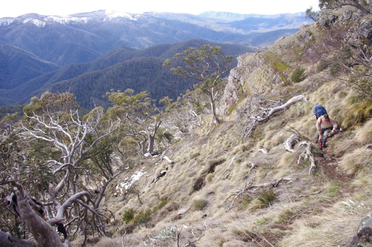 The climb up the north side of The Bluff.